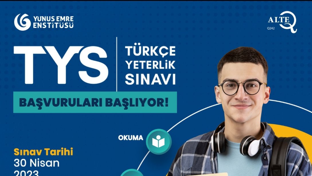 Türkçe Yeterlik Sınavı (TYS) başvuruları başladı 