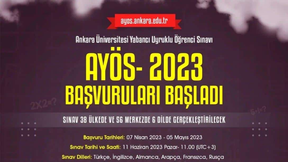 Ankara Üniversitesi Yabancı Uyruklu Öğrenci Sınavı 